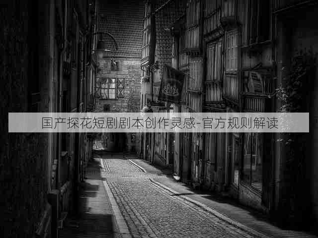 国产探花短剧剧本创作灵感-官方规则解读